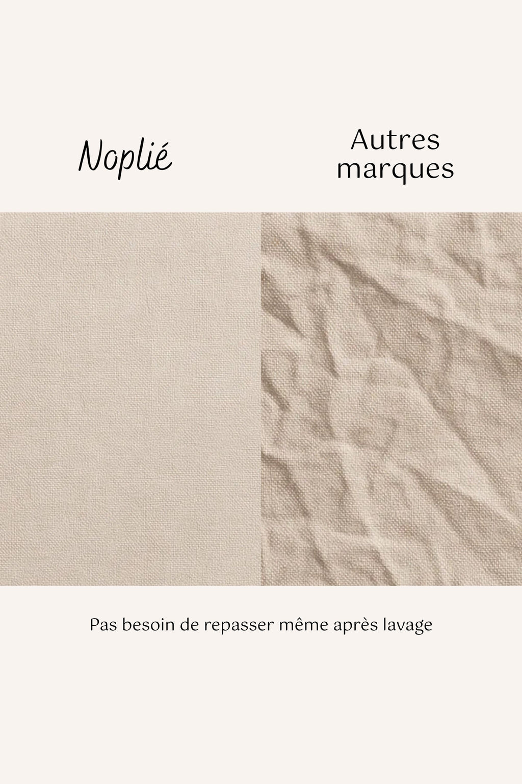 Pantalon en lin sans repassage