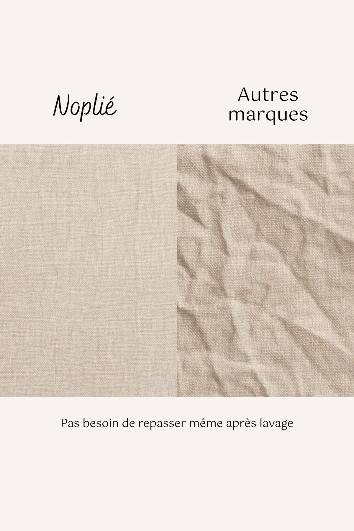 Pantalon en lin sans repassage