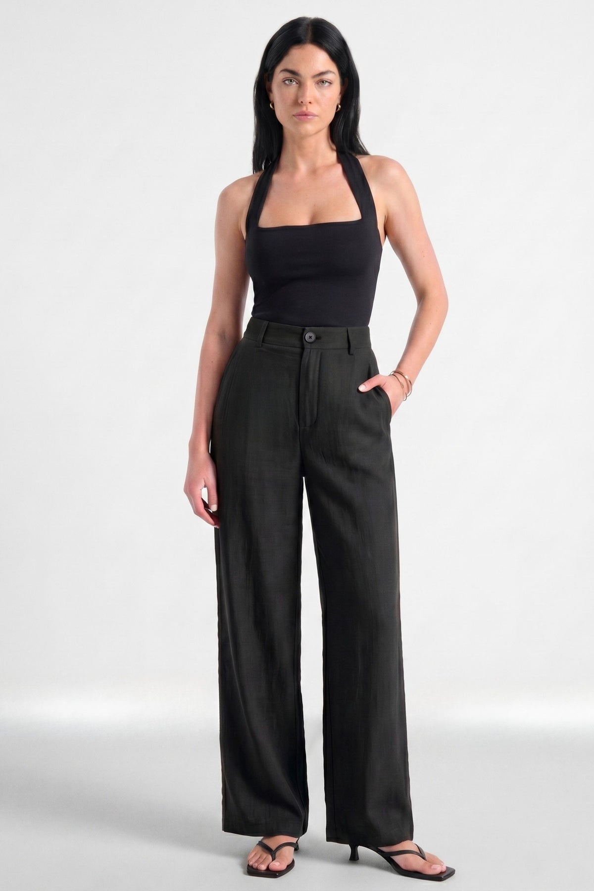 Pantalon en lin sans repassage